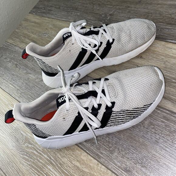 Adidas F36241 Mens US Size 9.5 Questar Flow White Black Sneakers Shoes - Picture 2 of 11